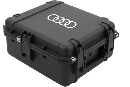 SKB 3i-1515-6 with custom audi-rings logo by Cases By Source