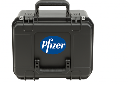 SKB 3i-1610-10 with custom pfizer logo by Cases By Source