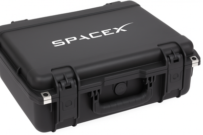 SKB 3i-1813-5 with custom spacex logo by Cases By Source