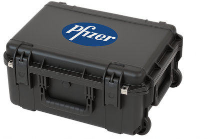 SKB 3i-1914-8 with custom pfizer logo by Cases By Source