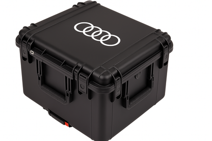 SKB 3i-2222-12 with custom audi-rings logo by Cases By Source