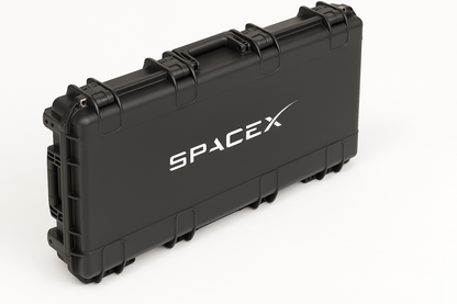 SKB 3i-3614-6 with custom spacex logo by Cases By Source