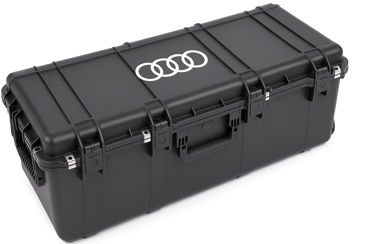 SKB 3i-3913-12 with custom audi-rings logo by Cases By Source