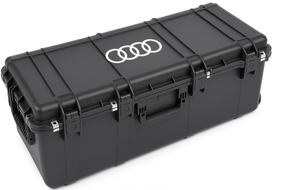 SKB 3i-3913-12 with custom audi-rings logo by Cases By Source