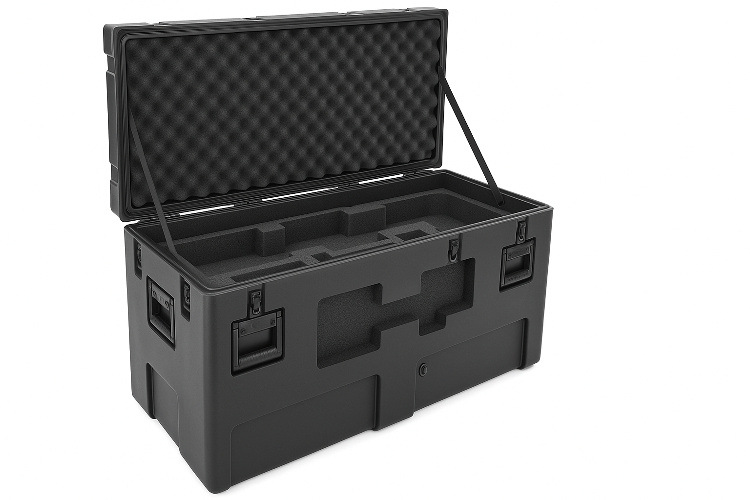 SKB 3R-4416-24 STAC Stackable rSeries Waterproof Case with PE polyethylene foam insert