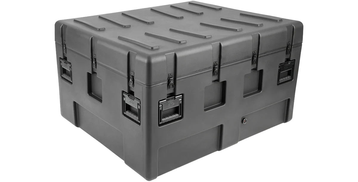 SKB 3R-4436-24 STAC Stackable rSeries Waterproof Case (closed angled view)