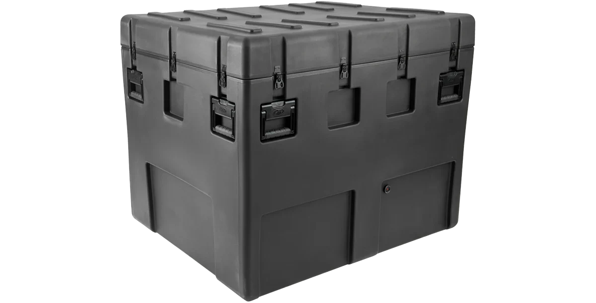 SKB 3R-4436-36 STAC Stackable rSeries Waterproof Case (closed angled view)